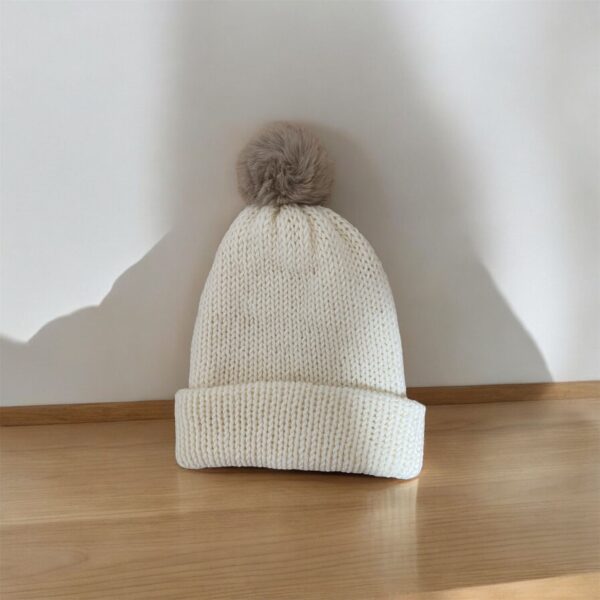 Gorro invierno blanco - Imagen 2